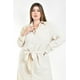 thumbnail image 4 of Vestido camisero con moño Roman Fashion /Tallas Extras, 4341 (Arena líneas) beige 40, 4 of 6