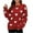 Red, variant on CALAFEBILA Womens Sweaters And Cardigans Valentine's Day Crew Neck Heart Print Knitted Jumper Tops Casual Long Sleeve Winter Warm Tops