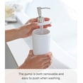 thumbnail image 3 of Yamazaki Home  Round Shower Dispenser - Three Styles, ABS Plastic, Body Soap, 16.9 fluid oz., 500 ml White, 3 of 7