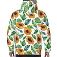 thumbnail image 5 of Hoodies for Men - Papaya palm leaves Long Sleeve Comfrt Men'S Fashion Hoodies & Sweatshirts, Sweatshirts for Men Hoodies Pullover Clothing Clothes with Pouch, 5 of 7