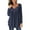 Dark Blue sweatshirt women, variant on Usmixi Winter Womens Tunic Tops Henley Shirts for Women Fashion Button up Flowy Pleated Swing Lightweight Pullover Tunic Tops Trendy Solid Long Sleeve Tunic Tops Tops
