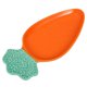 thumbnail image 4 of Ceramic Sauce Dish With Carrot Shape For Picnics 1Pack, 4 of 5