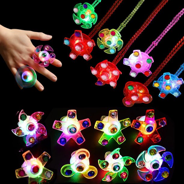 LED Party Favors Glow in The Dark Party Supplies Light up Classroom Prizes 24 pcs