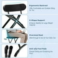 thumbnail image 6 of Aimee Lii 2 Pieces Outdoor Folding Chair Set with Sturdy Frame and Ergonomic Backrest, Outdoor Patio Furniture for Balcony Backyard, Sturdy-Black, 6 of 7
