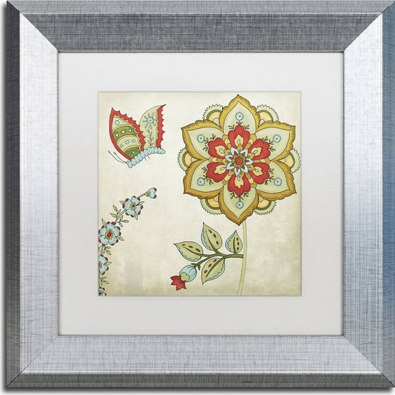 Trademark Fine Art "Sasha I" Canvas Art by Color Bakery, White Matte, Silver Frame