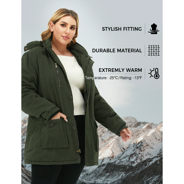 Soularge Women's Plus Size Utility Coat Maternity Jacket green, 1X) Walmart.com