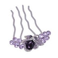 thumbnail image 5 of Anvazise Non-slip Wave Teeth Exquisite Hair Comb Women Rhinestone Flower Decor Wedding Hair Stick Hair Accessories Blue One Size, 5 of 12