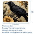 thumbnail image 5 of Crow Printed Square Mouse Pad, 8.3x9.8 Inch, Non-Slip Rubber Bottom Mouse Mat for Office and Gaming, 5 of 6