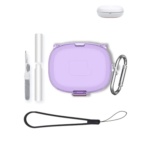 HYRACPO TPU Protective Case for JBL Endurance Peak 4 protective case,Shockproof & Anti-Scratch Cover ,Anti-Lost & Dustproof Protector-Purple