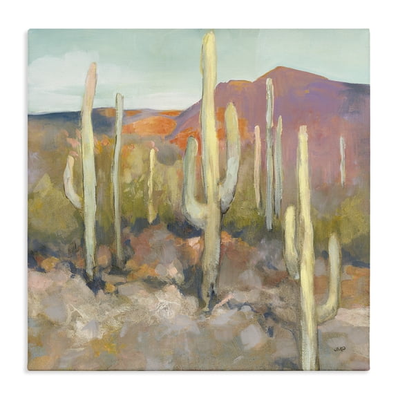 Stupell Industries Traditional Soft Cactus Desert Landscape Canvas Art, 17 x 17, by Julia Purinton