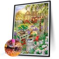 thumbnail image 2 of Cuadros Decorativos Jardín 5D DIY diamante pintura en forma especial taladro parcial decoración de la pared (YXC317) Likrtyny embutido en tela, 2 of 8