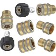 thumbnail image 1 of Pressure Washer Adapter Set, Quick Disconnect Kit, M22 Swivel to 3/8 Inch Quick Connect, 3/4 Inch to Quick Release, 8-Pack, 1 of 5