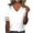 White, variant on Oalirro Polyester Long Sleeve Shirts for Women Solid V Neck Going Out Tops for Women