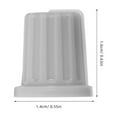 thumbnail image 2 of WRITWAA Lot de 6 Bouton de Réglage de Volume Rond Gris Clair en Plastique pour Techniciens Audio, 2 of 8