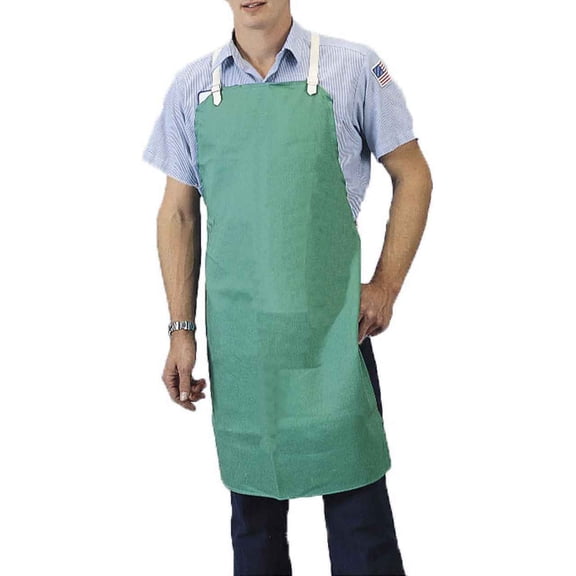 Tillman 6236 24"X36" 9 oz. Green Flame Resistant Cotton Bib Apron