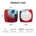 thumbnail image 6 of Lsque Stylish Polar Bear Sunglasses Printed Square Couch Cushion Covers, Floral Sofa Cushion Covers Replacement, Stretch Couch Covers for Couch-16.9in, 6 of 9