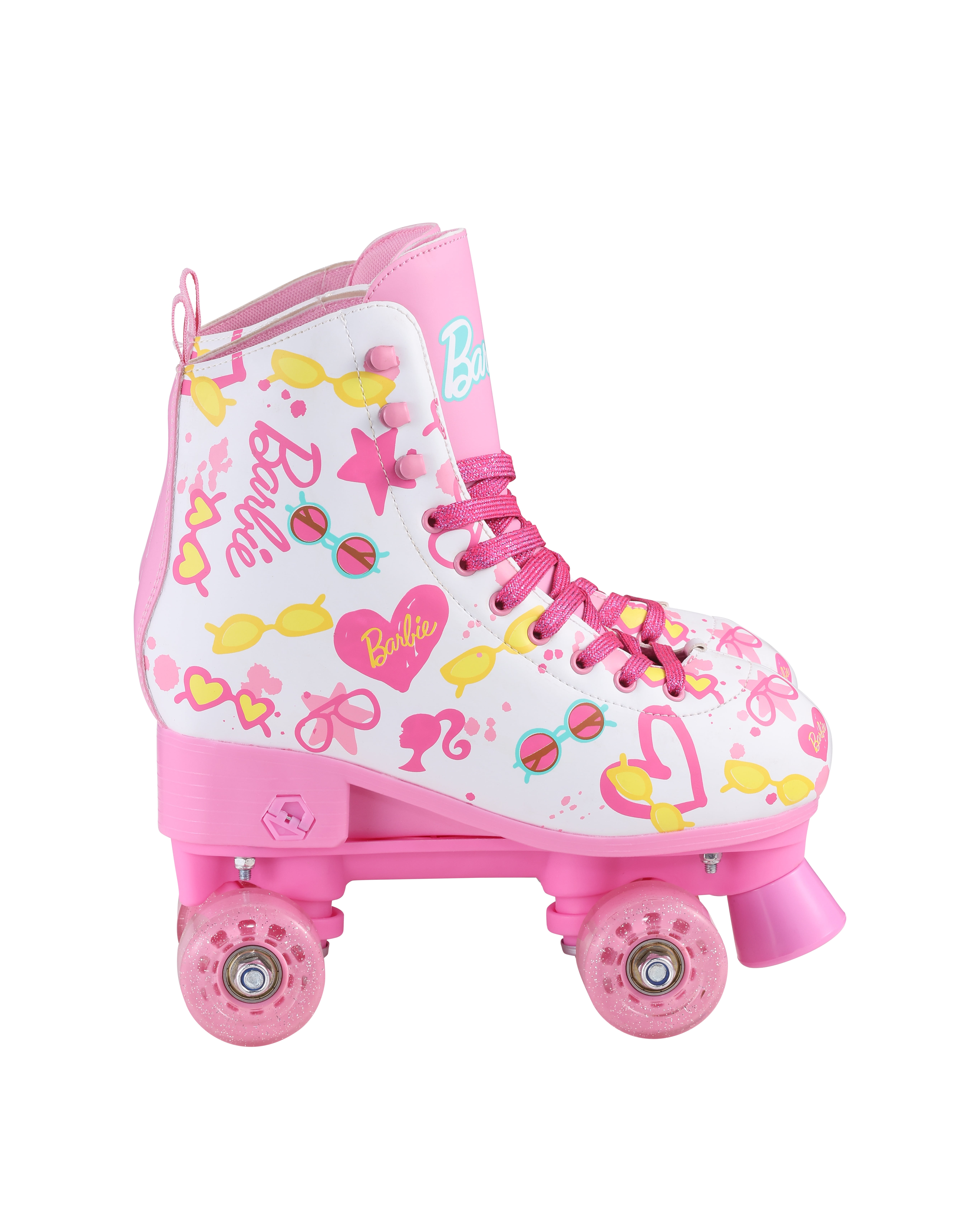 Barbie Unisex Adjustable Straps Roller Skates, Pink, 5.91 in