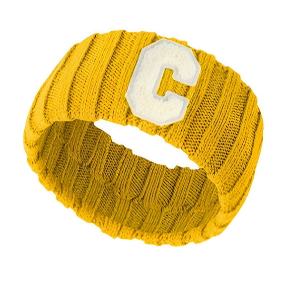TELOLY Headbands for Women,Yarn Yellow Headband,Running Headband,Yellow