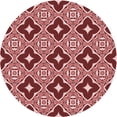thumbnail image 1 of Ahgly Company Tapis Rond Lavable en Machine Intérieur Transitionnel Rouge Tomate, 8 Pieds Rond, 1 of 7