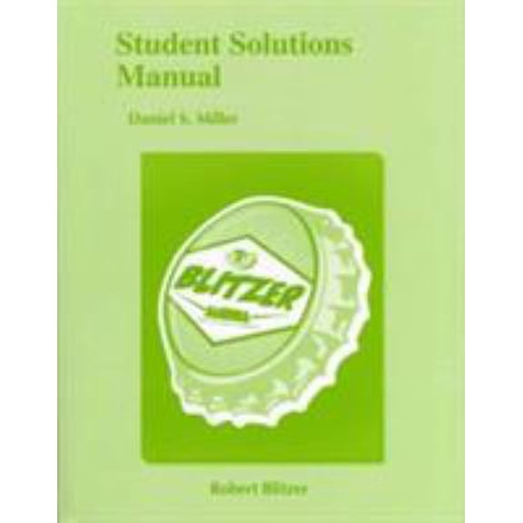 Pre-Owned Student Solutions Manual for Algebra for College Students (Paperback) 0321760603 9780321760609