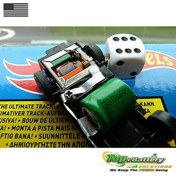 1/3AA 1.2V Flat Top Rechargeable Battery For Hot Wheels Sizzelers Short Chasis Qty.1