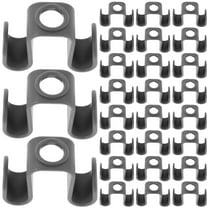30 Pieces Stackable Hanger Hooks for Closet Organization Grey Plastic Clothing Extenders with