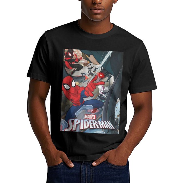 Spider-Man 180g Adult Polyester Crew Neck T-Shirt - Ironing