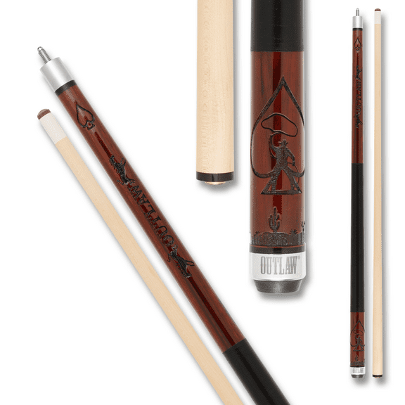 Outlaw OL55 Cherry Pool Cue Billiard Stick Billiards Cues
