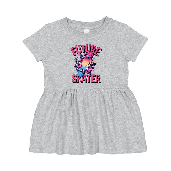 Inktastic Skateboarding Future Skater Girls Baby Dress