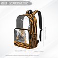 thumbnail image 7 of Xoenoiee Tiger Skin Print Kids Backpack 17 Inch Lightweight School Bag for Boys, Heavy Duty Clear Backpack See Through Bookbag with Front Pocket for Elementary Middle School, 7 of 7