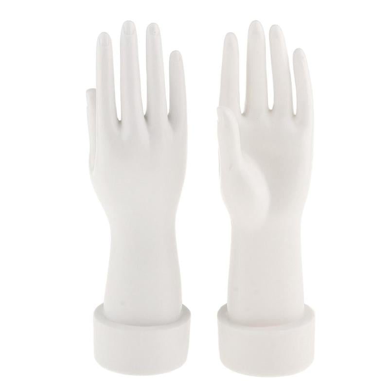 Female Mannequin Hand Jewelry Bracelet Ring Gloves Display Organizer Skin 