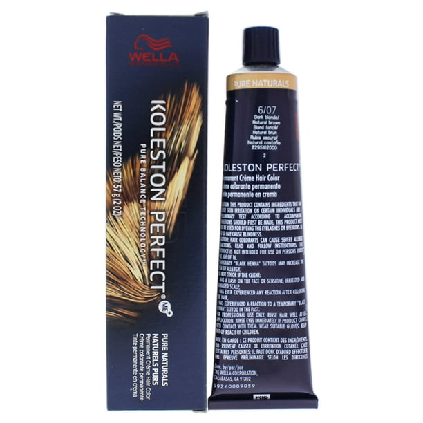 Koleston Perfect Permanent Creme Haircolor - 6 07 Brun Blond-Naturel Foncé par Wella pour Unisexe - 2