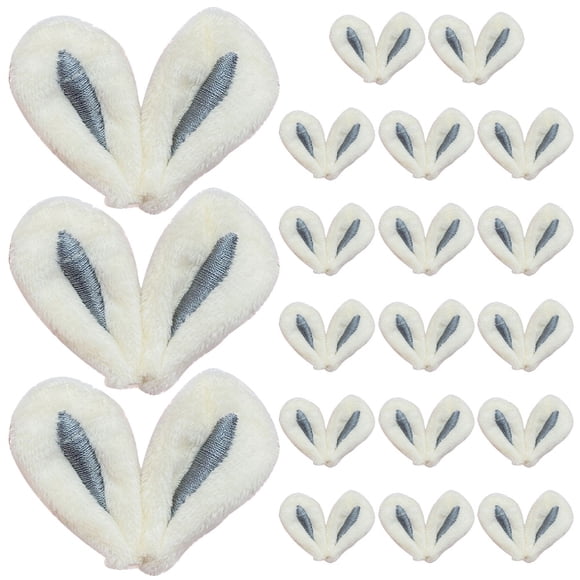 30 piezas de tela Bunny Ears Hechor Materiales Materiales Central de cabello Accesorios de orejas de conejo