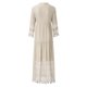 thumbnail image 4 of ICHUANYI Clearance Fashion Casual Bohemian Large Size V-Neck Solid Color Lace Tassel Long Dress(Beige, L) ICHUANYI WER2023080800956, 4 of 9