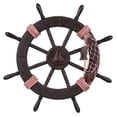 thumbnail image 4 of AURARMLET Wooden Ship Steering Wheel Ornament Set, Beach Theme Wooden Wheel (Assorted Colors), 4 of 7
