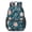 Pioneer Flower Floral-2, variant on Police and Baton Blue Pattern Backpack for School, Cute School Bag with Adjustable Shoulder Straps and Padded Back, 15.3"x11"x7.1"