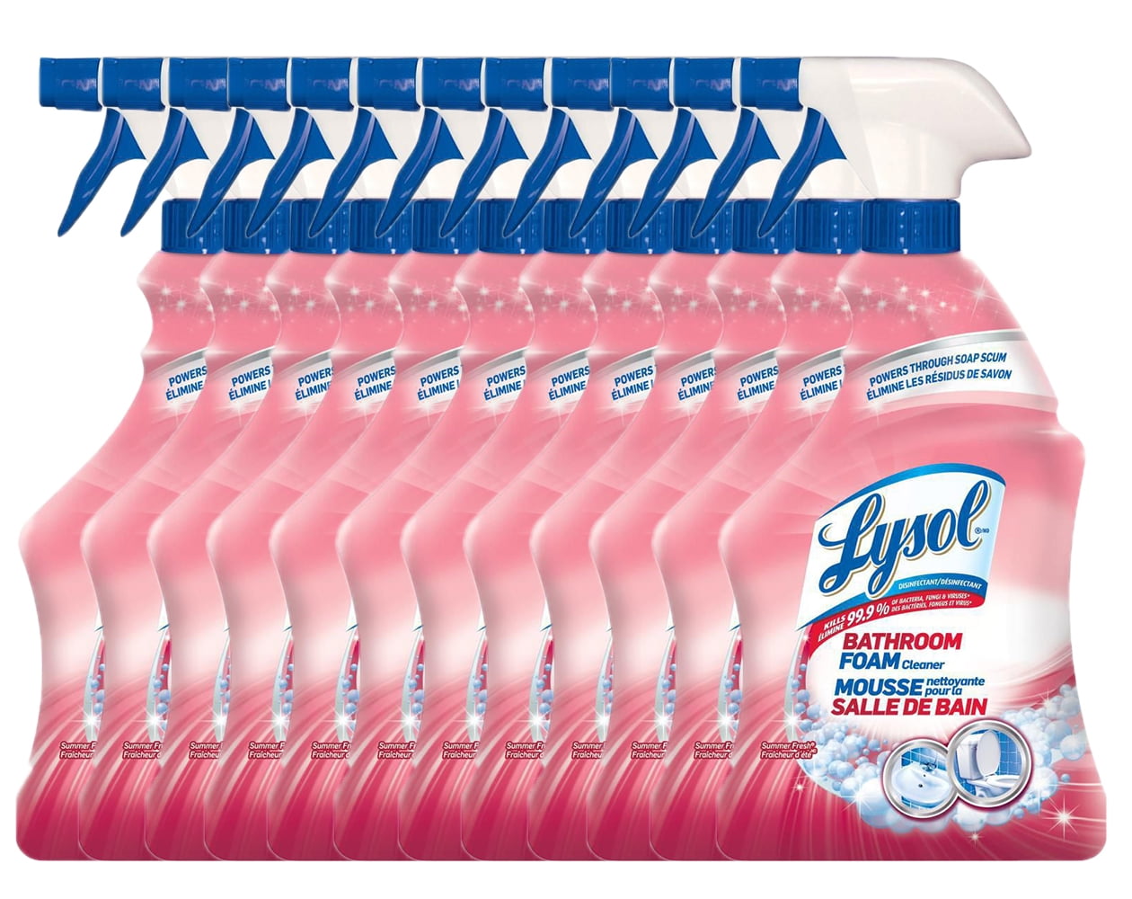 Lysol Bathroom Cleaner Spray, Bathroom Foam, Summer Fresh, 950ml
