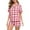 Red, variant on Pajama Sets for Women Women Soft Pajamas Set Plaid Short Sleeve Sleepwear Button down Loungewear Womens 2 Piece Lounge Set Women's Sleepwear XXL