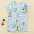 thumbnail image 2 of Newborn Romper Baby Boy Girl Outfit Sleeveless Romper Infant Clothes Boys Girls 0 3 6 9 12 18 24 Months Kaprioy Baby Outfits Boy, 2 of 4