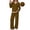 Brown1, variant on UVN Fall 2 Peice outfit set for Women Color Block Tops and Wide Leg Pants Ladies Sweatsuit Casual Matching Set