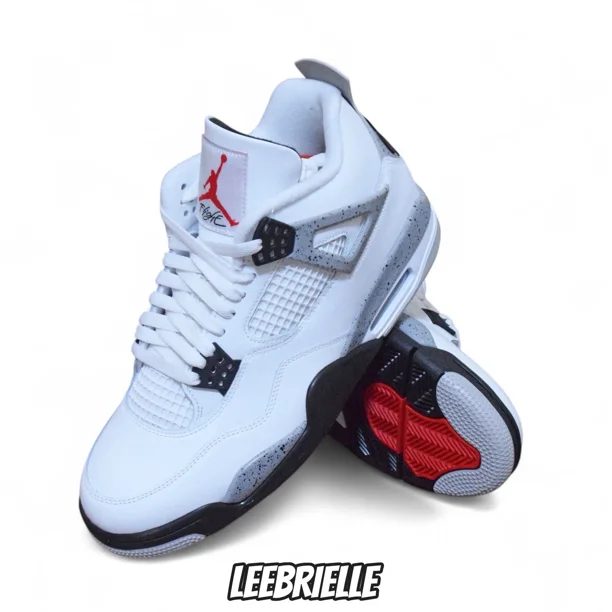 Size 4Y - 17 - N I-K-E A i r-Jor-dan 4 OG White Cement 2025 FV5029-100