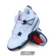 thumbnail image 1 of Size 4Y - 17 - N I-K-E A i r-Jor-dan 4 OG White Cement 2025 FV5029-100, 1 of 6