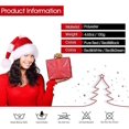 thumbnail image 4 of Gorro de Navidad, Gorro de Papá Noel para adultos, para mujeres y hombres, Gorro de Madre Navidad, Gorro de terciopelo con pompón, Gorro novedoso a rayas, Disfraz, Decoración navideña, Cosplay, 4 of 5