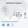 thumbnail image 6 of TECKNET Wireless Mouse, 2.4G Ergonomic Optical Mouse, Computer Mouse for Laptop, PC, Computer, Chromebook, Notebook, 6 Buttons, 24 Months Battery Life, 2600 DPI, 5 Adjustment Levels, 6 of 7
