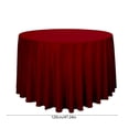 thumbnail image 3 of Round Satin Tablecloth, Party Table Cover, Wedding Dining Decor, Elegant Glossy Drape and Wrinkle Recovery Fabric for Dessert Tables, Wedding Receptions, and Home Dining, 3 of 6