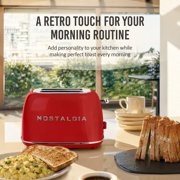 Nostalgia Classic Retro 2-Slice Toaster, Red