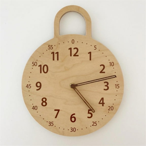 Home Decoration Wooden Silent Clock Wall Clock Digital Clock Decoration Clock Multicolor