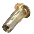 thumbnail image 5 of Unique Bargains Multi-Grip Rivet-Nut, M5 Pre-Bulbed Shank Carbon Steel Color-Zinc-Plated Flat Head Threaded Insert Nut 30 Pcs, 5 of 5