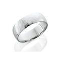 thumbnail image 2 of Alliance de Mariage Martelée Polie de 7 mm en Or Blanc 10 K, 2 of 2