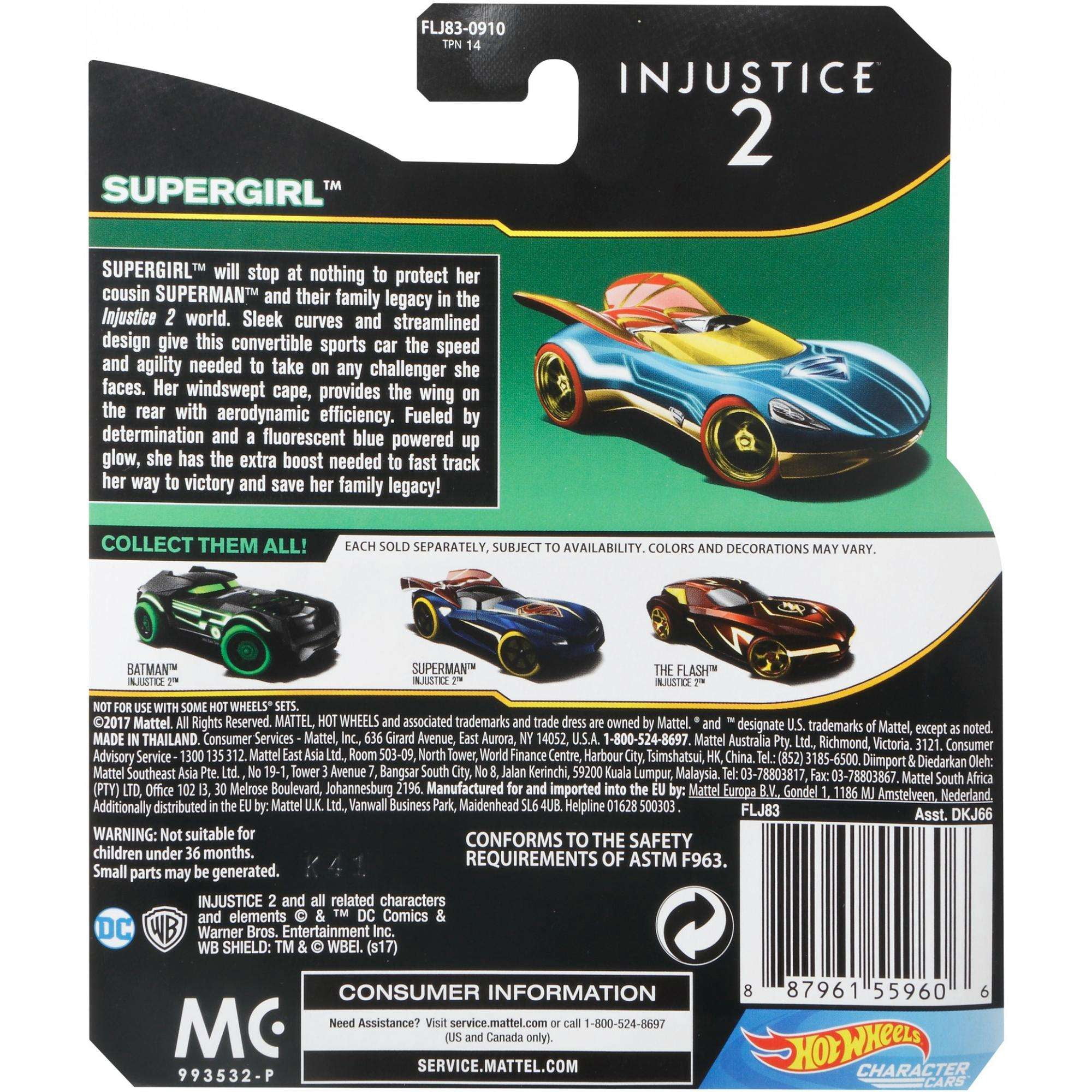 Hot Wheels DC Universe Supergirl Character Car